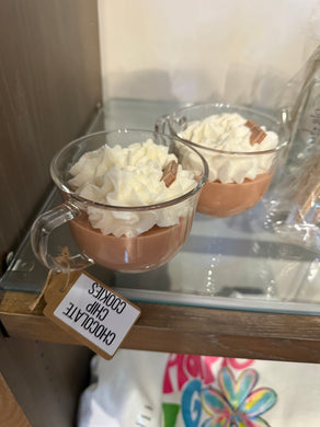 Chocolate chip mug candle